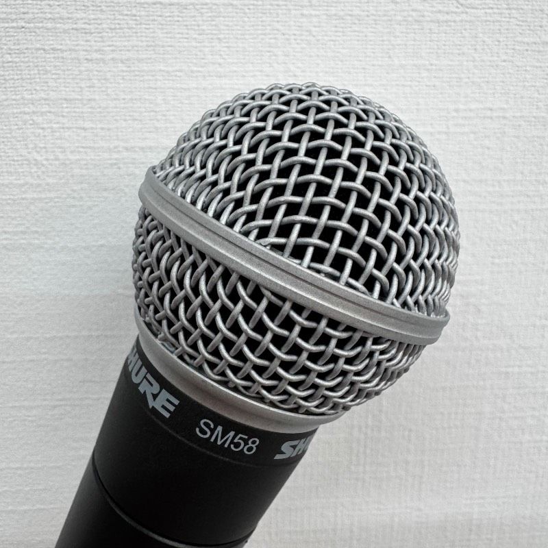極美品 SHURE SM58 シュア ダイナミックマイク マイクホルダー マイク
