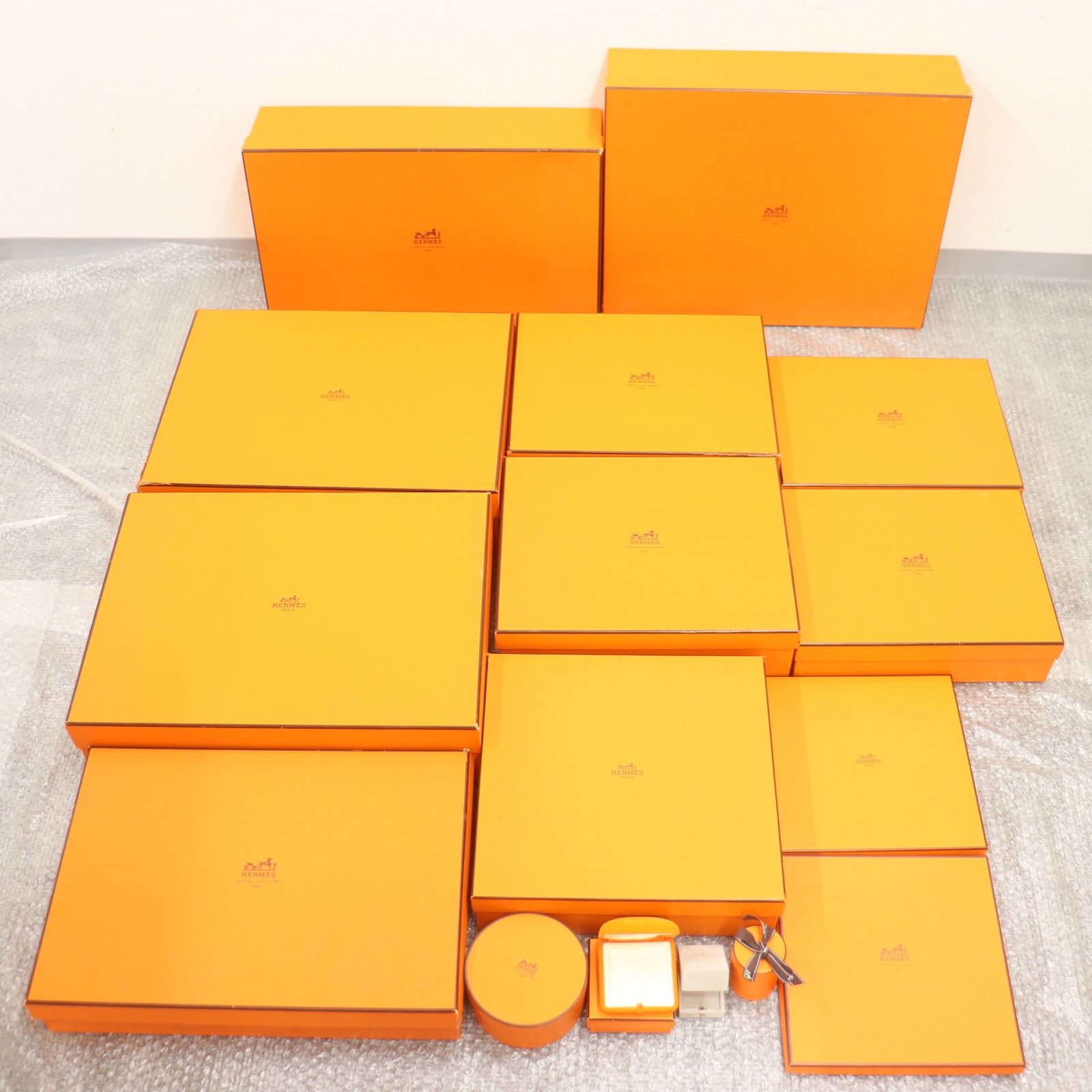 ITHBI28NSJZE HERMES エルメス BOX ショッパー 純正 紙袋 オレンジ