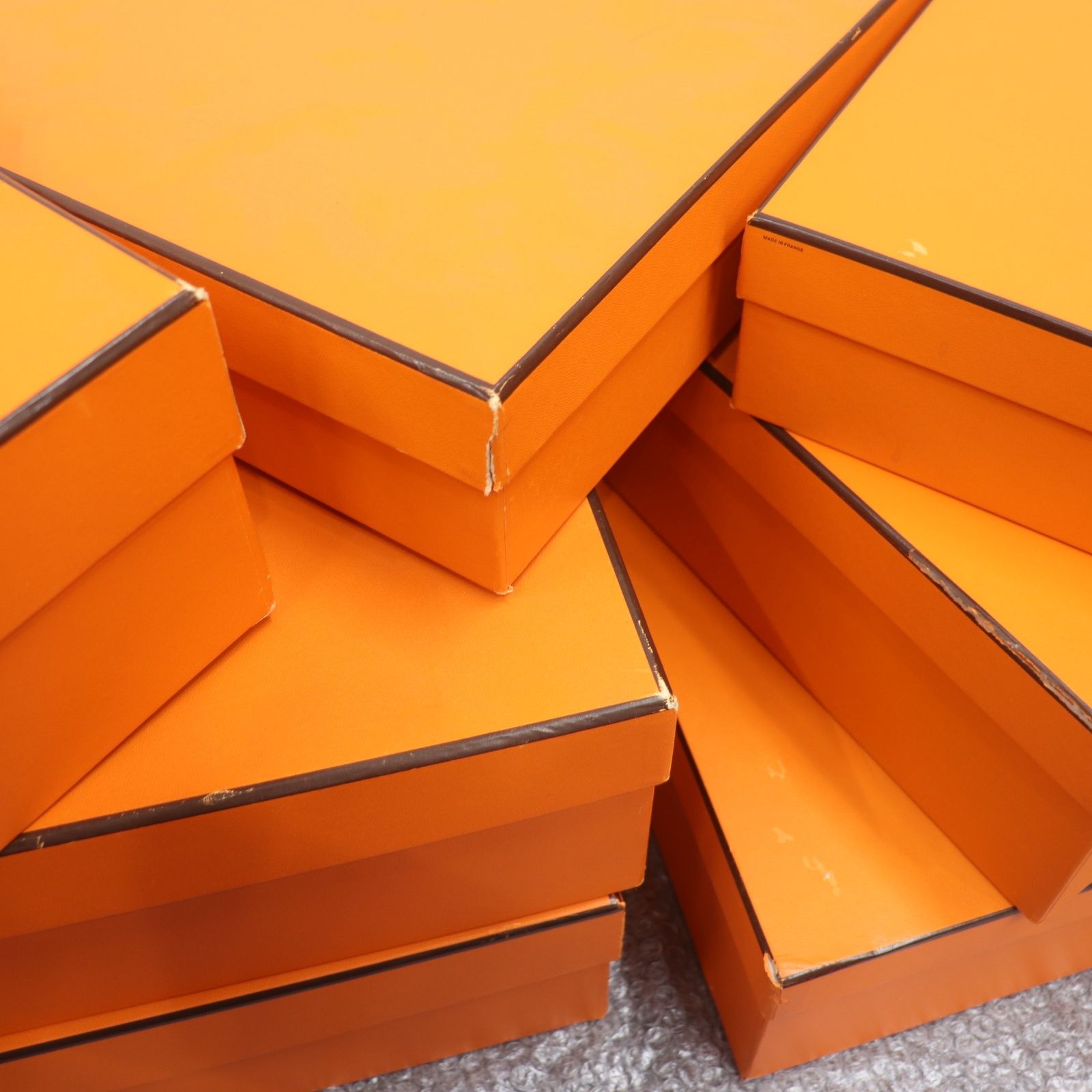 ITHBI28NSJZE HERMES エルメス BOX ショッパー 純正 紙袋 オレンジ