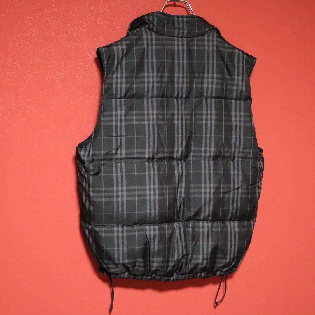 美品】BURBERRY バーバリー リバーシブル チェック切替 ダウンベスト