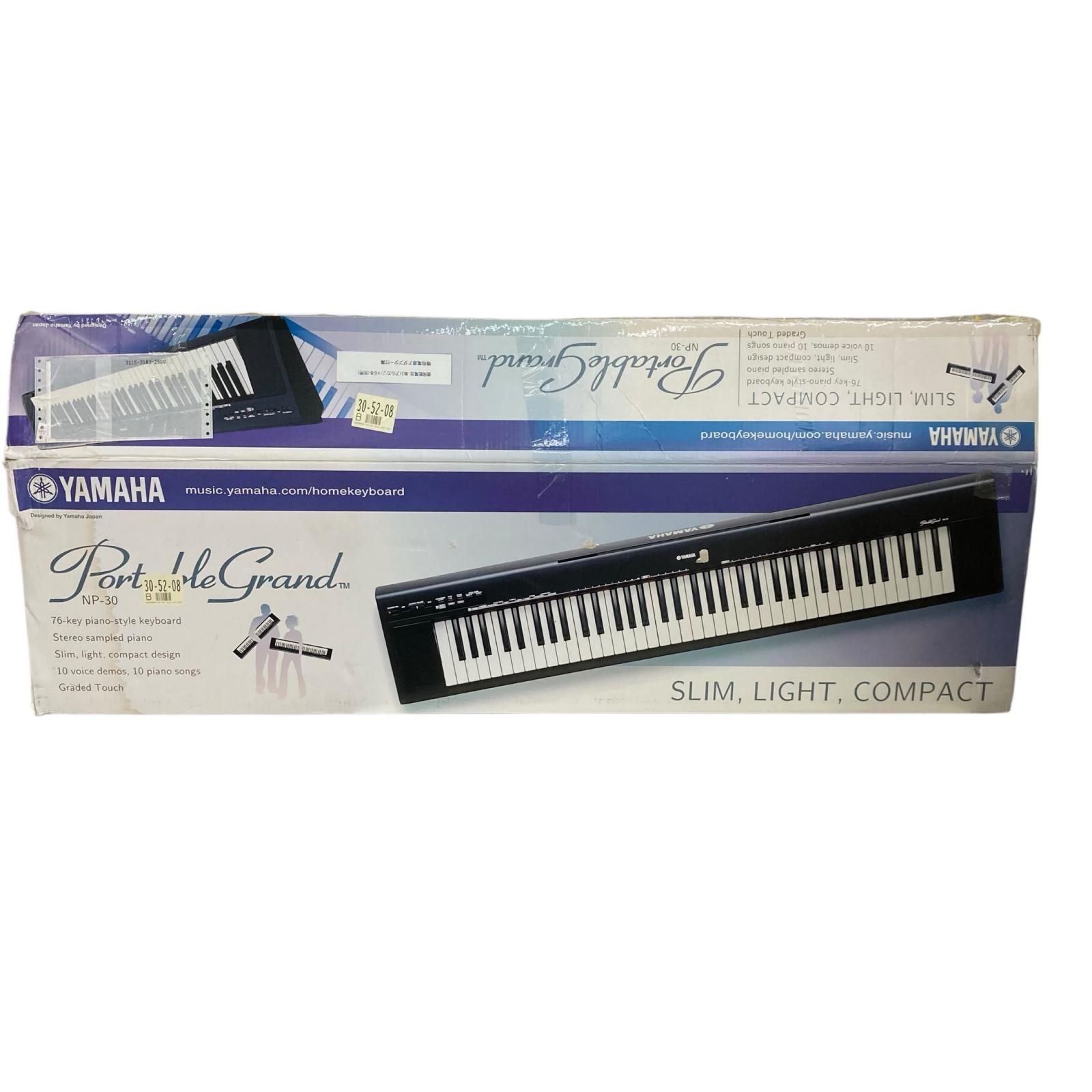 128200 YAMAHA ヤマハ PortableGrand NP-30 ブラック - メルカリ