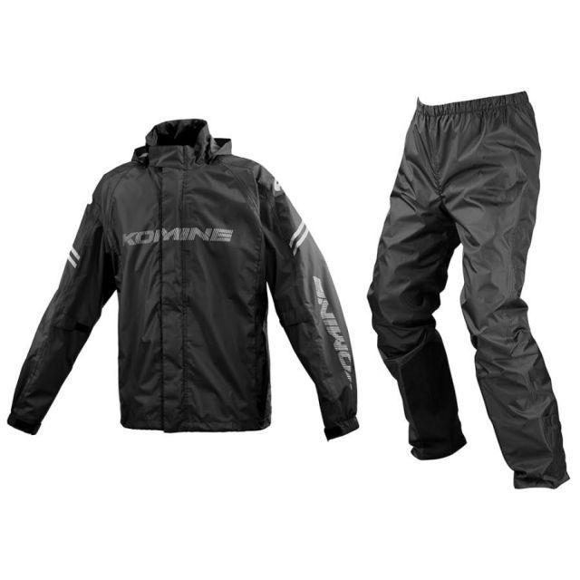 [KOMINE] バイク用レインジャケット 03-5393 メンズ KOMINE Black XL RK-5393