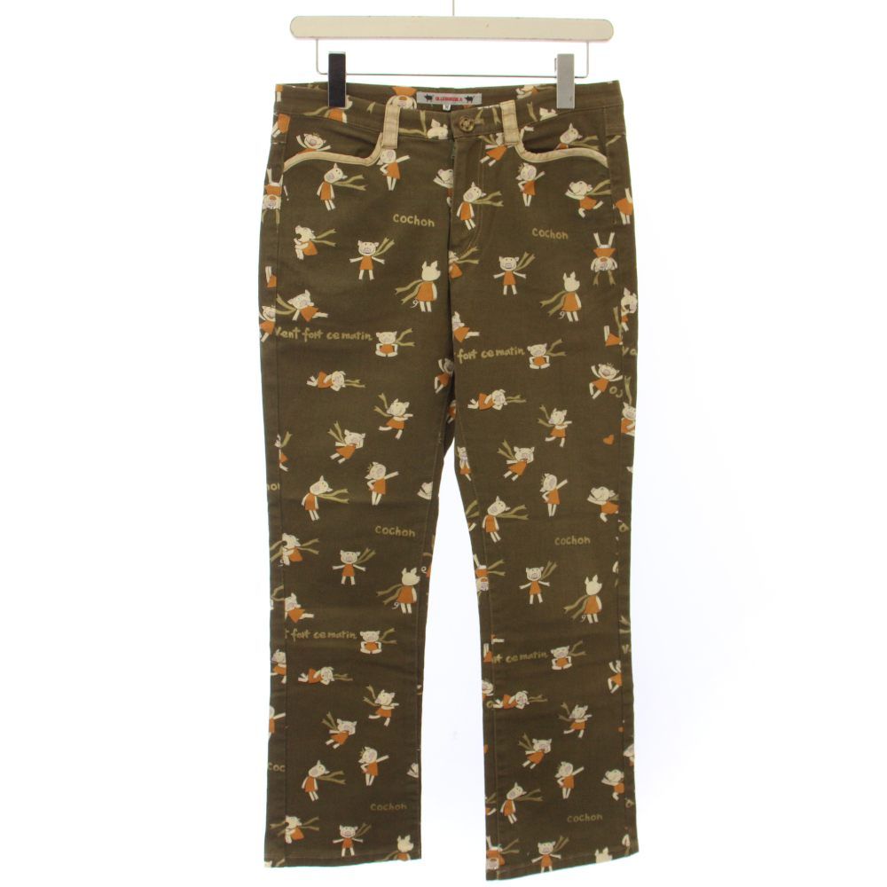 アルベロベロ ALBEROBELLO olleborebla ブタさん柄パンツ ワークパンツ
