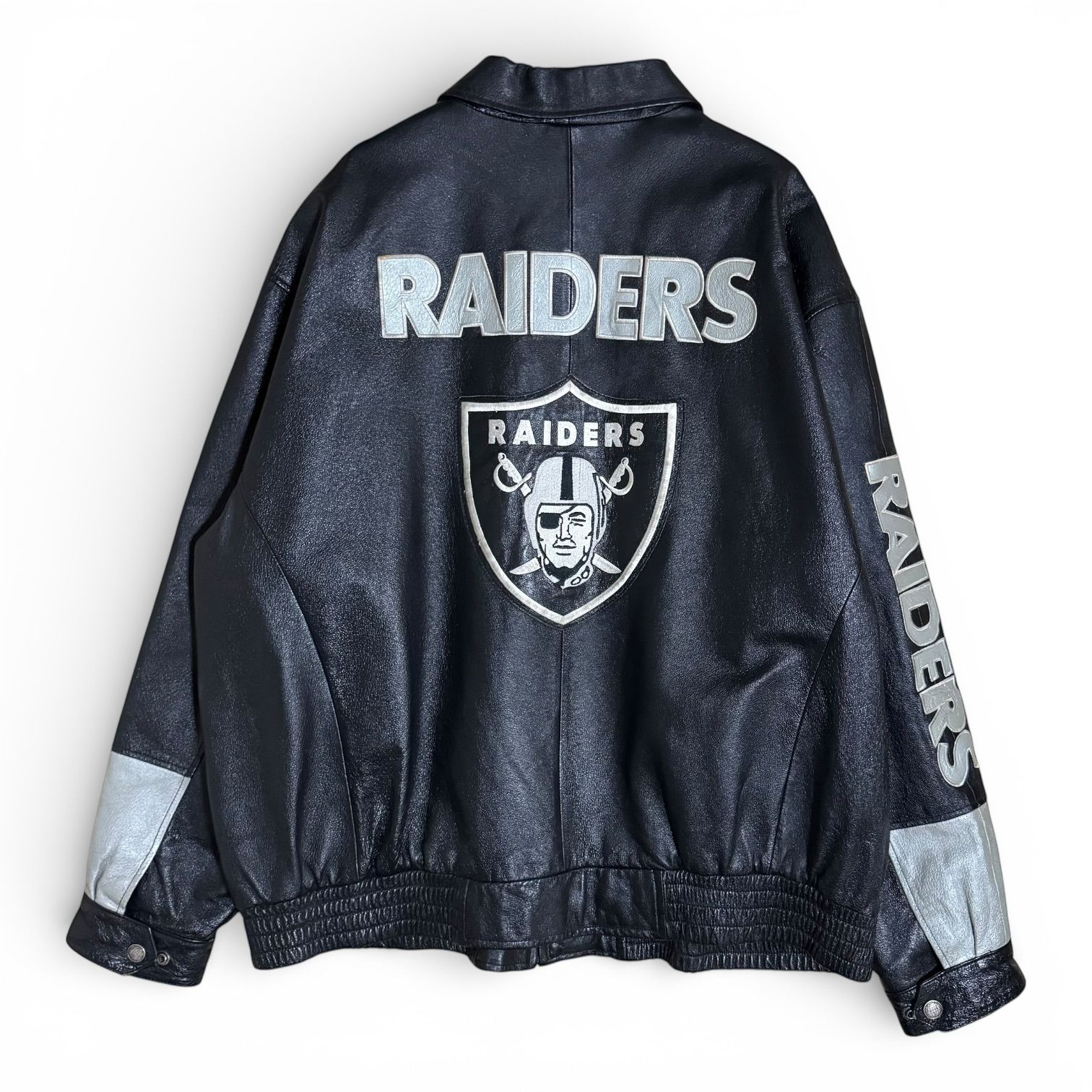 希少デザイン】RAIDERS レザージャケット NFL オークランド レイダース