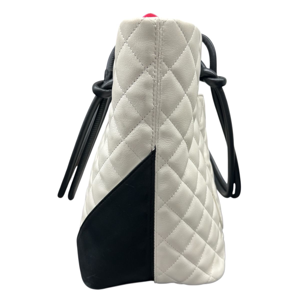 CHANEL シャネル カンボンライン ラージトート 白 ハンドバッグ シャネル CHANEL ショルダー トートバッグ カンボンライン ラージ