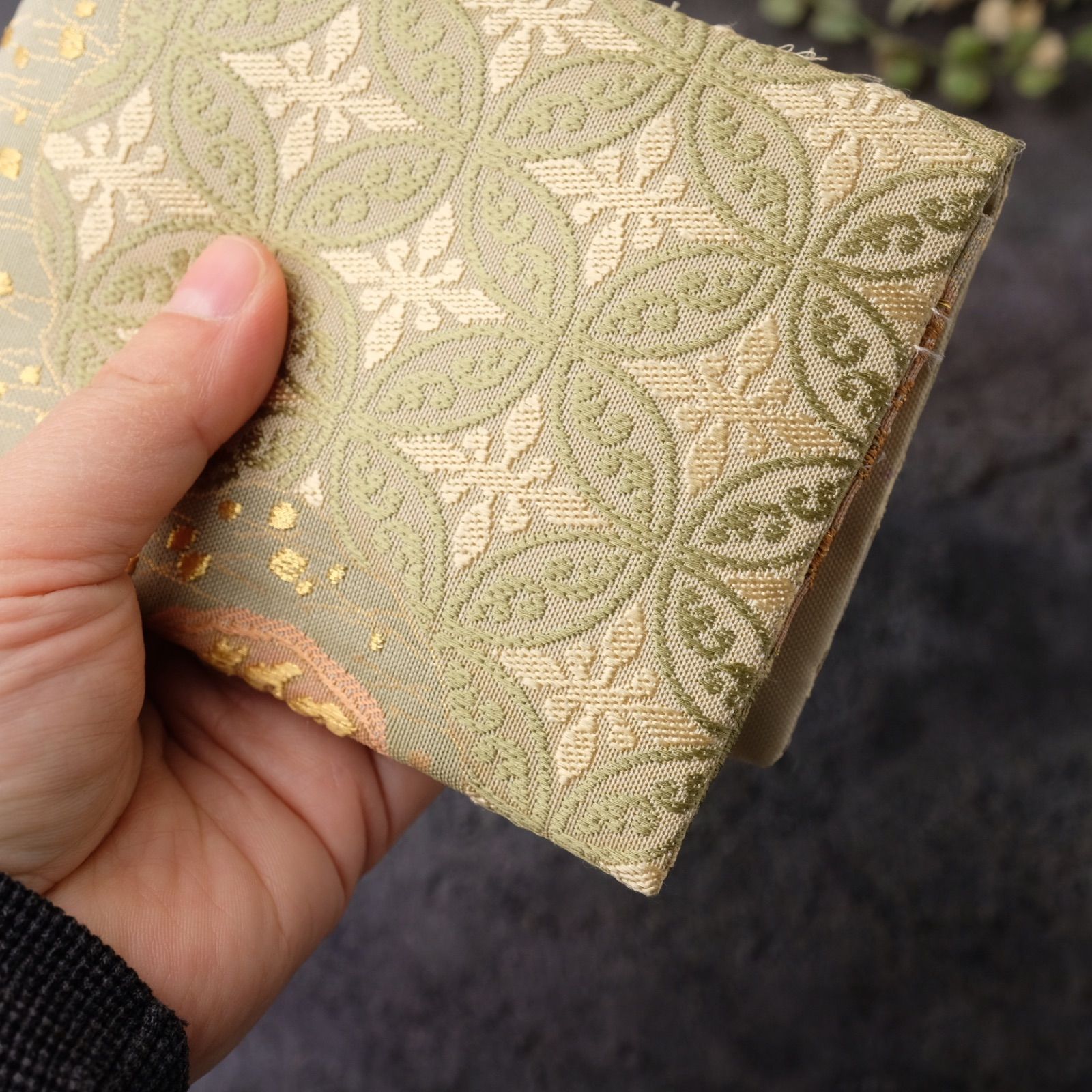 帯リメイク 数珠入れ 数珠ケース 念珠入れ 袱紗タイプ J-15-063