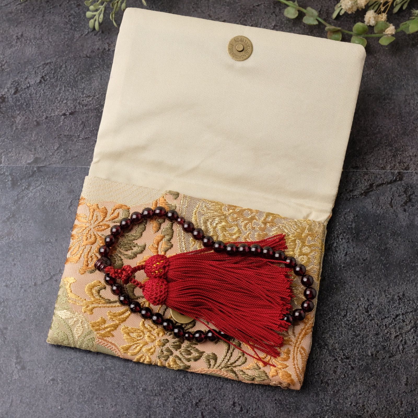 帯リメイク 数珠入れ 数珠ケース 念珠入れ 袱紗タイプ J-15-063