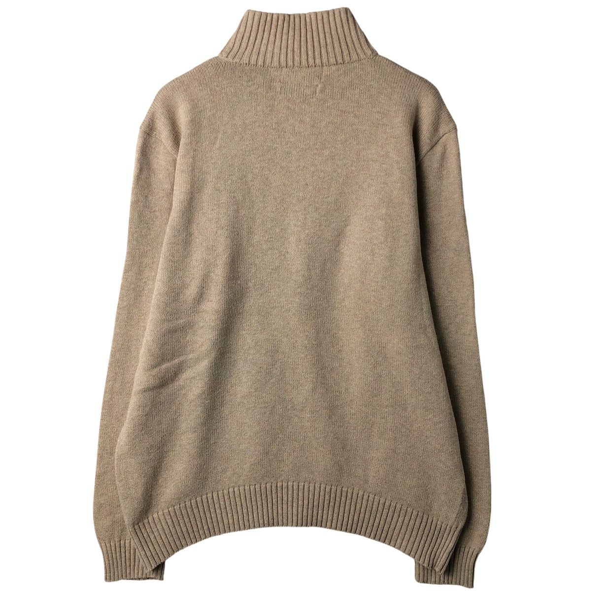 Polo Ralph Lauren ハーフジップ コットンニット L ベージュ 楽天市場