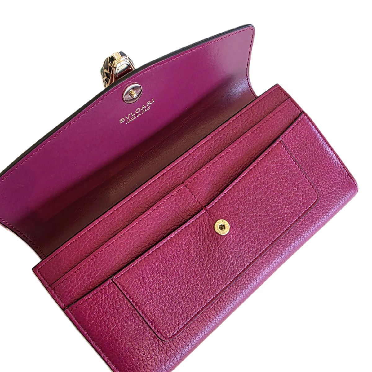 美品！ BVLGARI ブルガリ セルペンティ フォーエバー 長財布 二つ折り