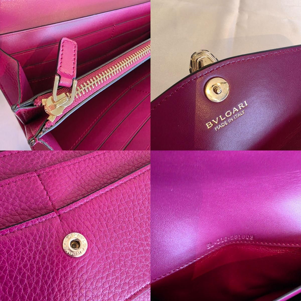 美品！ BVLGARI ブルガリ セルペンティ フォーエバー 長財布 二つ折り