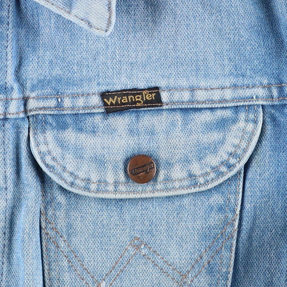 古着 ~80年代 ラングラー Wrangler デニムジャケット Gジャン メンズXS