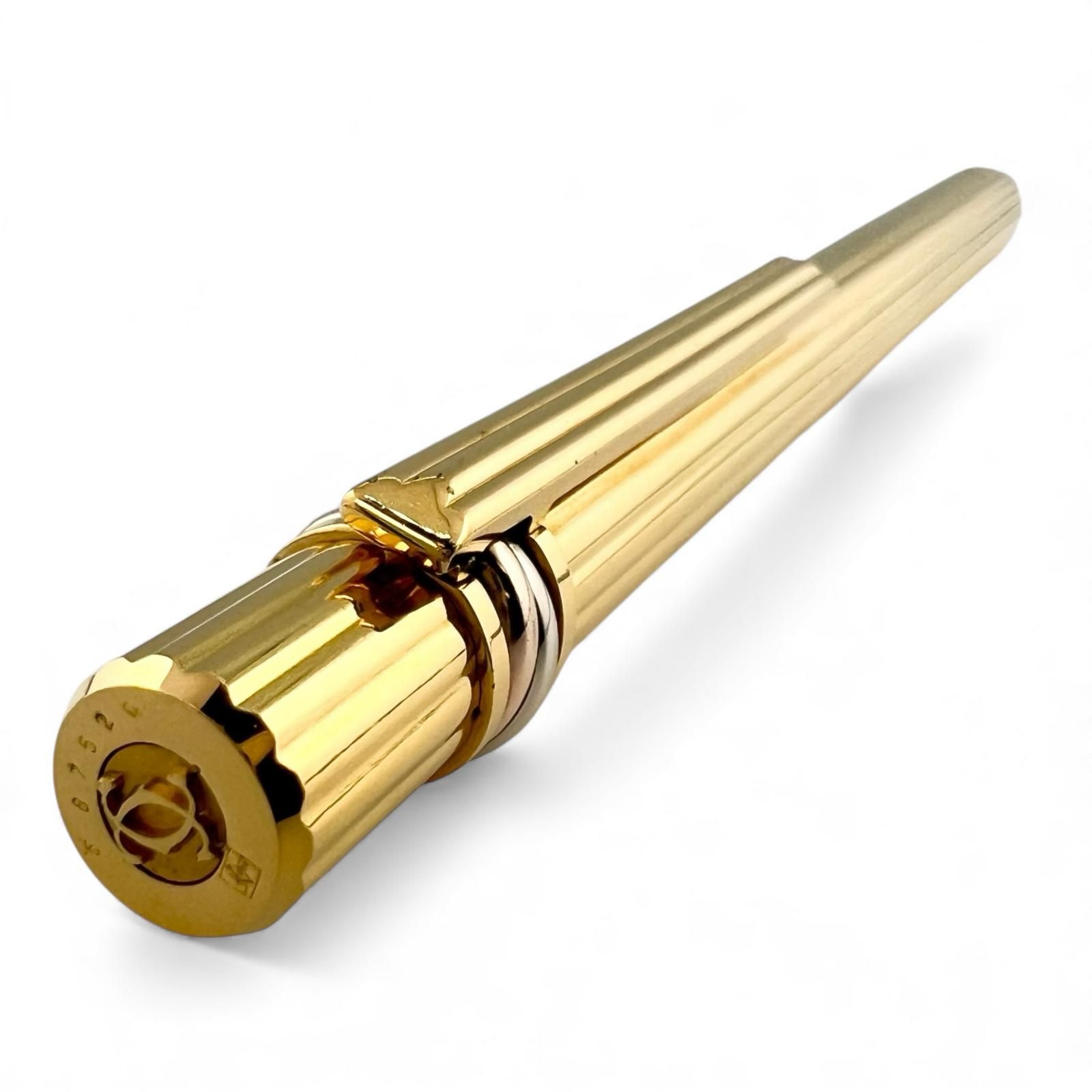 美品△Cartier カルティエ トリニティ ドゥ カルティエ ストライプ柄