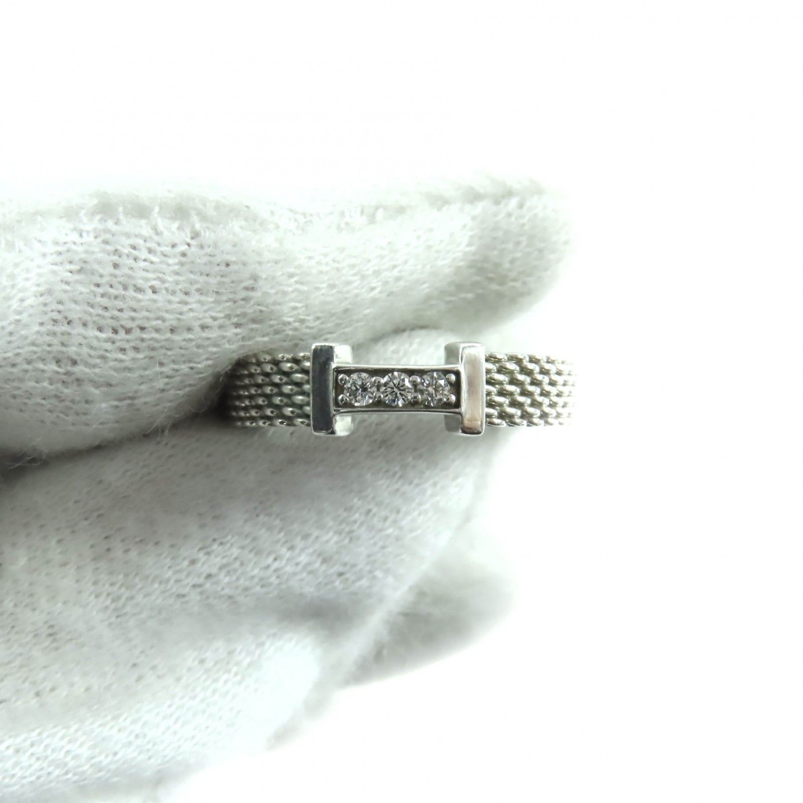 美品☆TIFFANY&Co. ティファニー 925 3Pダイヤモンド サマセット