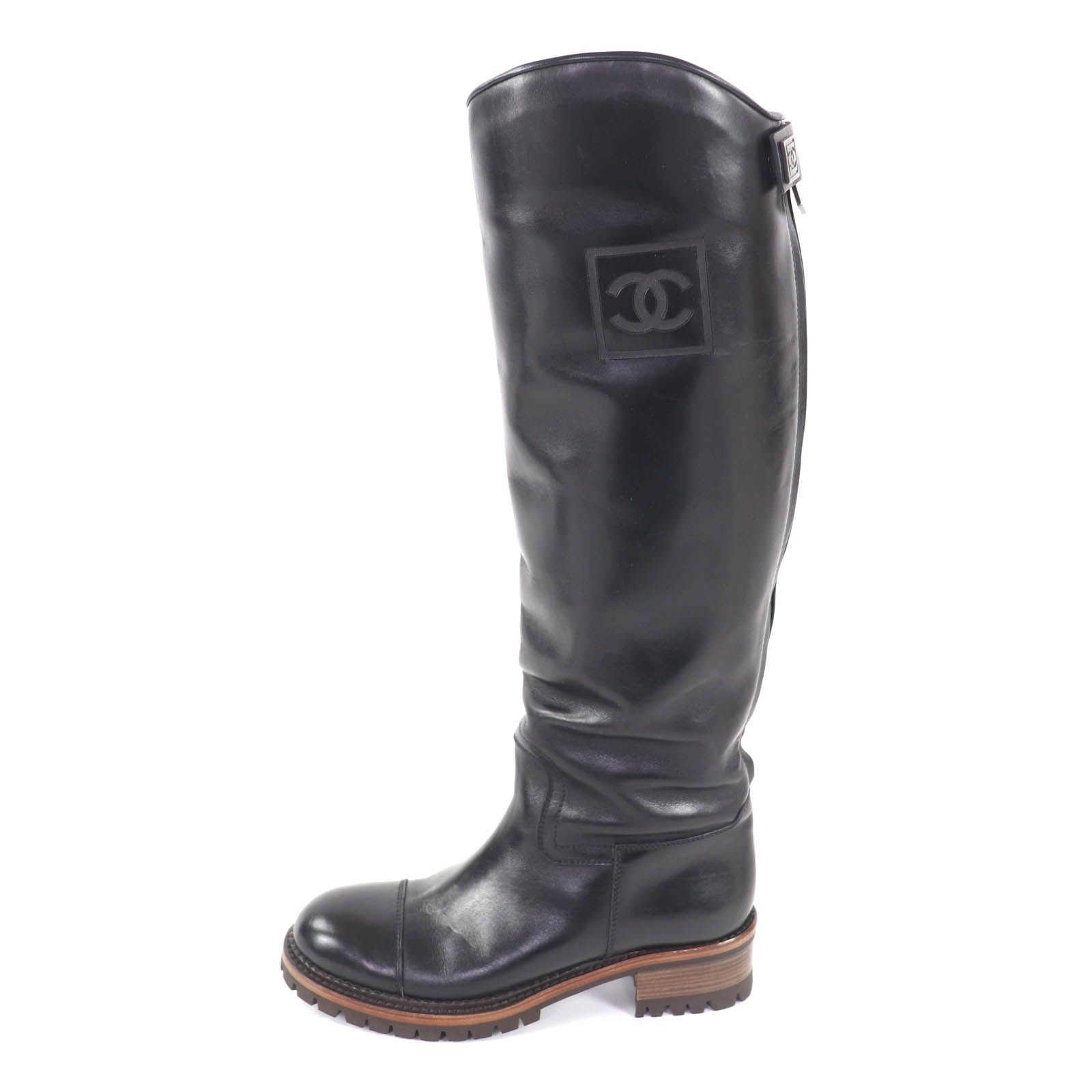 美品☆CHANEL シャネル G25808 ココマーク バックZIP 裏ムートン