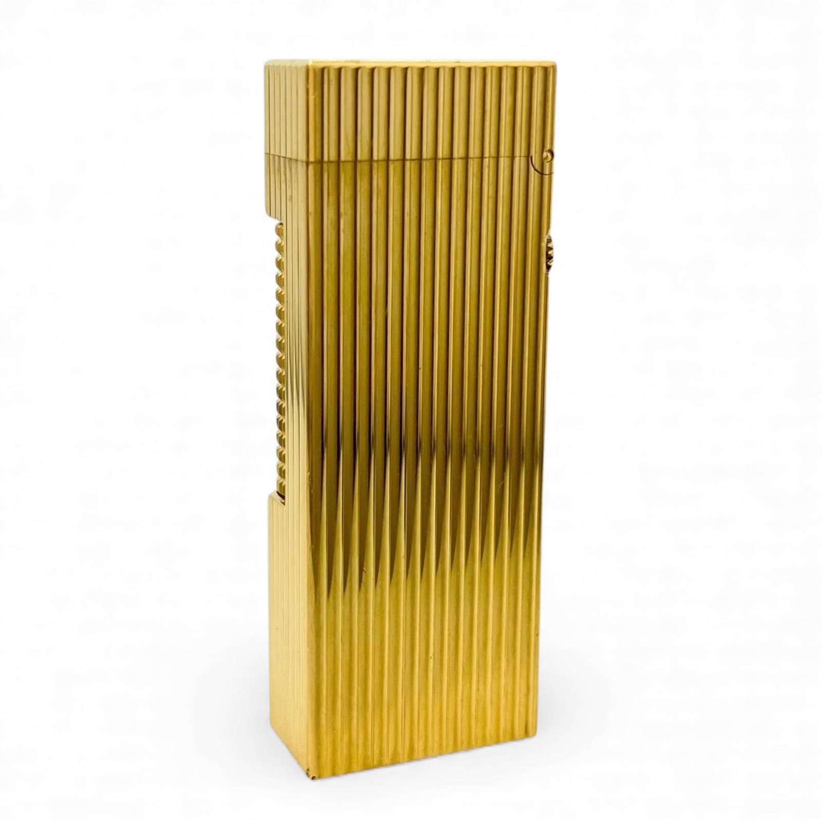 dunhill ストライプデザイン ライター 本体 美品 dunhill ストライプライター 本体