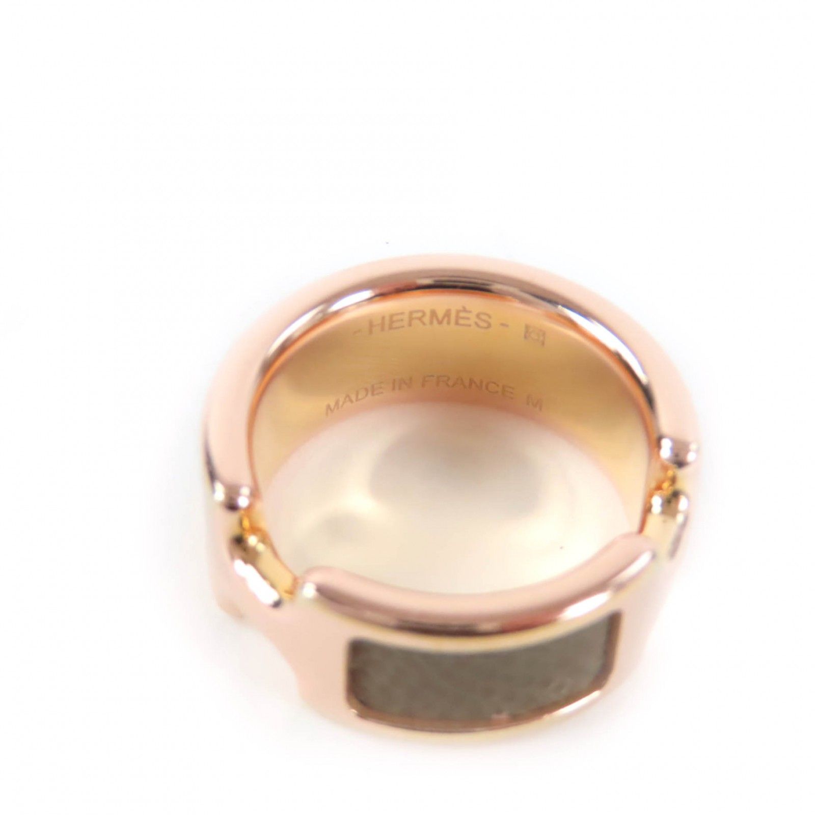 美品☆HERMES エルメス オランプ PM エトゥープ レザー ピンクゴールド