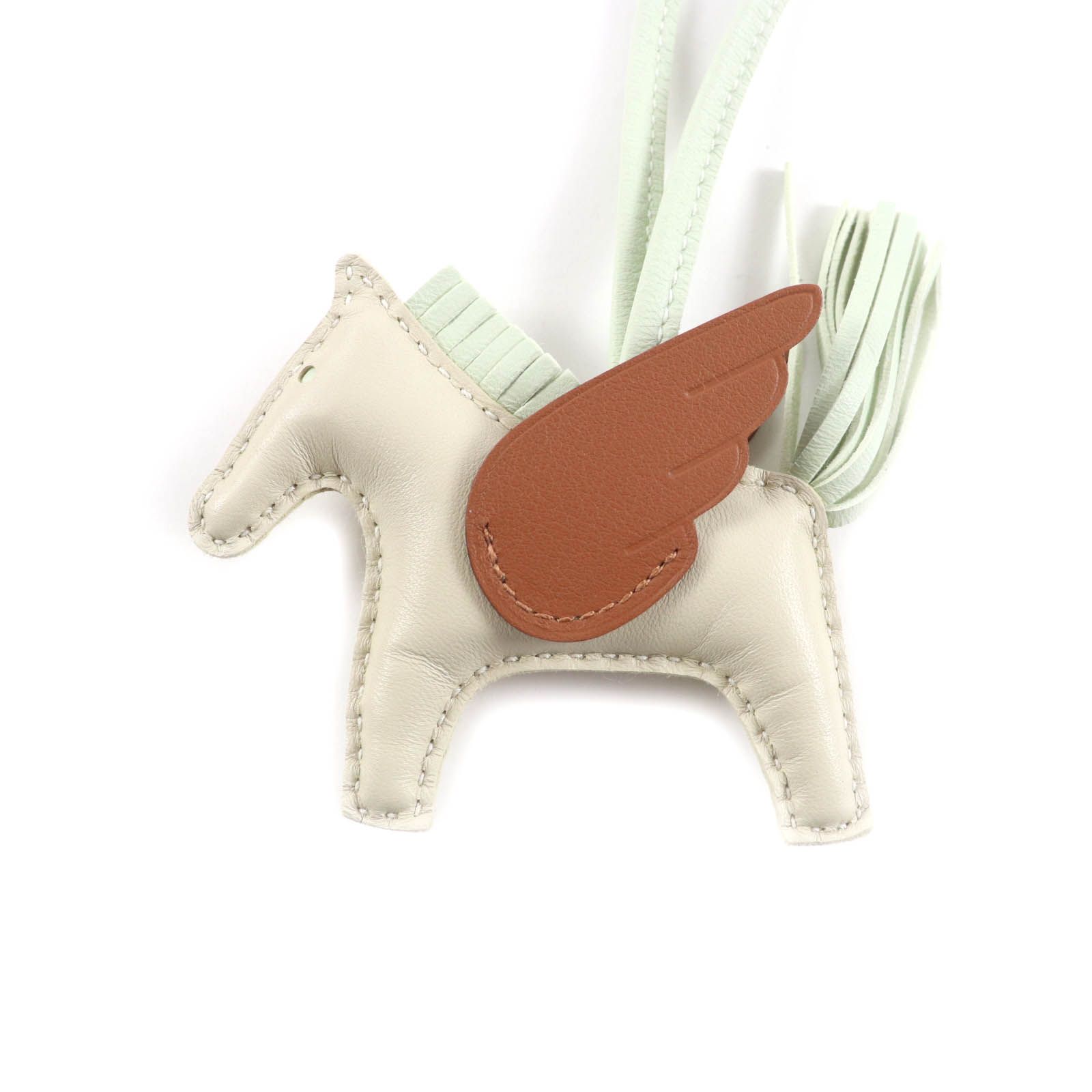 未使用品☆HERMES エルメス ロデオチャーム ペガサスPM クレ/ヴェール