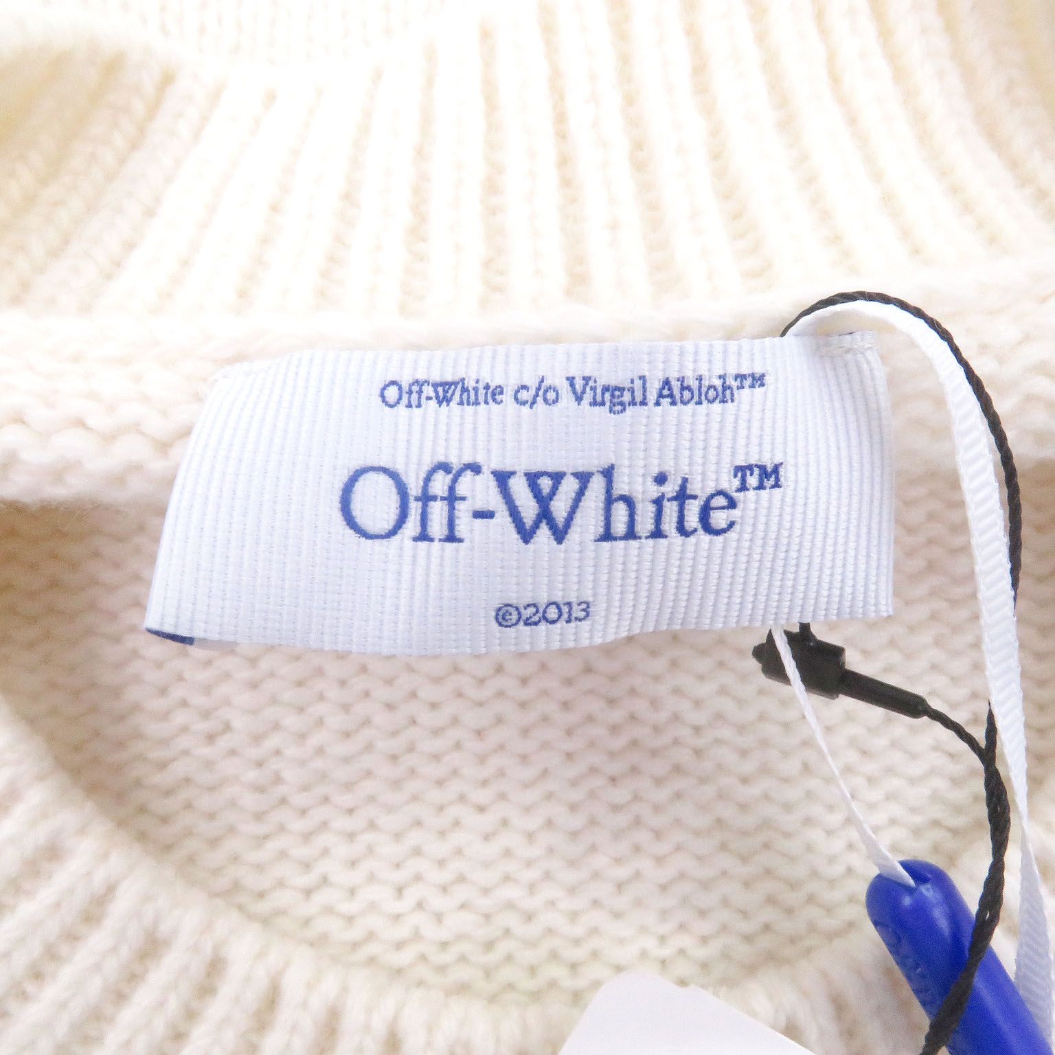 未使用品□OFF-WHITE オフホワイト 24AW OMHE198F24 SHARED LOGO KNIT