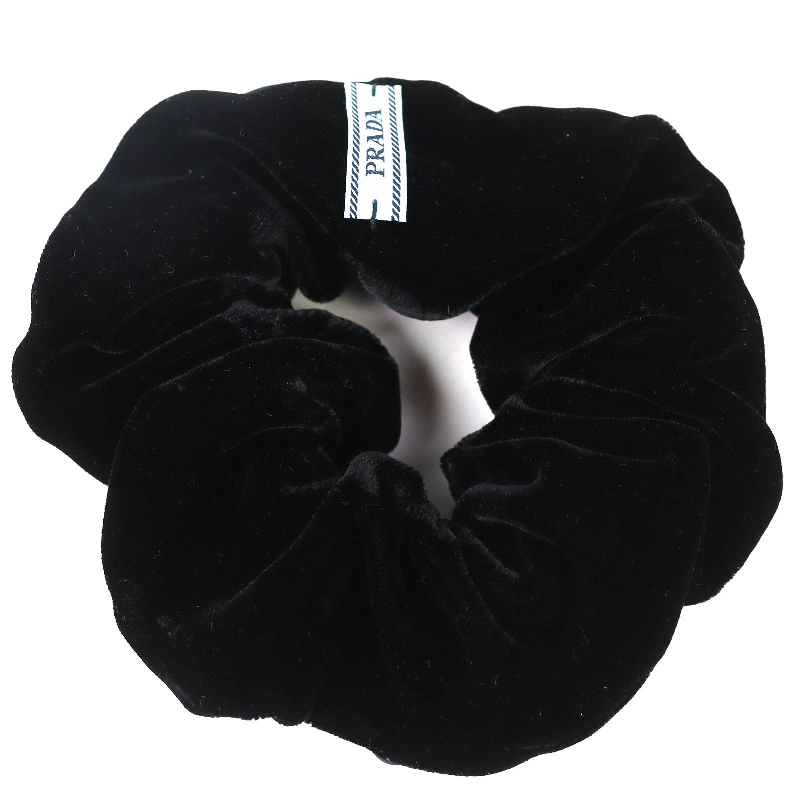 極美品△PRADA プラダ 1IF015 トライアングルロゴ 三角プレート ベロア