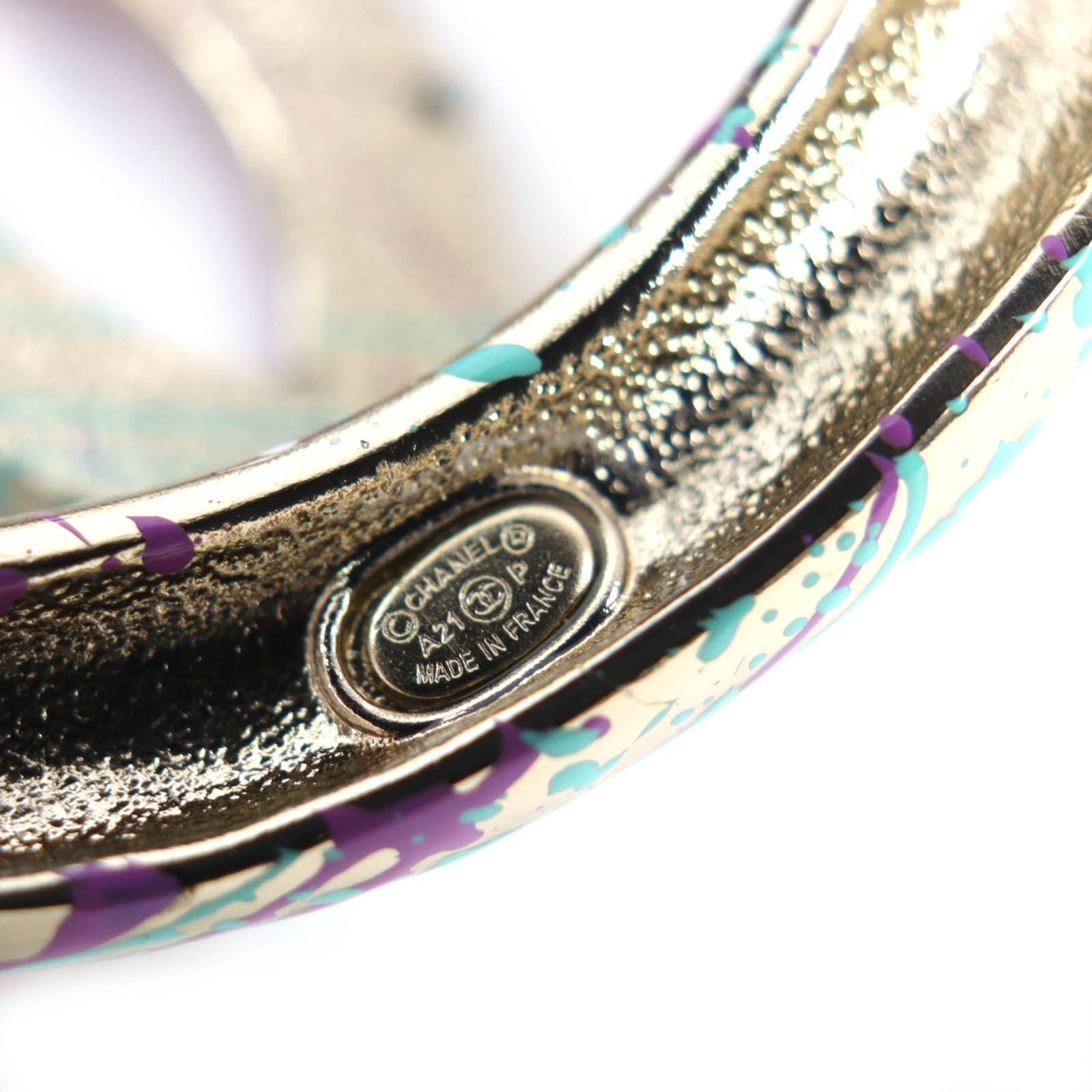 極美品△CHANEL シャネル A21P AB6087 ココマーク ヘアゴム 髪留め