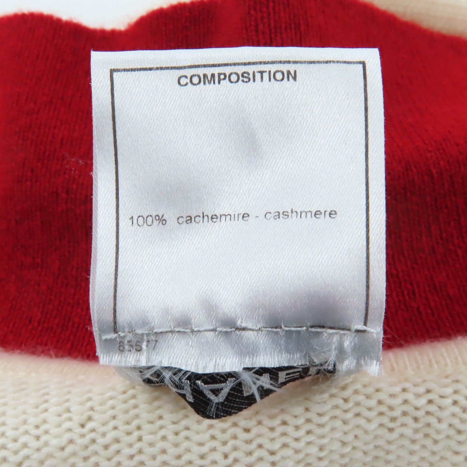 極美品☆CHANEL シャネル ヴィンテージ 03A P22141 カシミヤ100％ ロゴ  