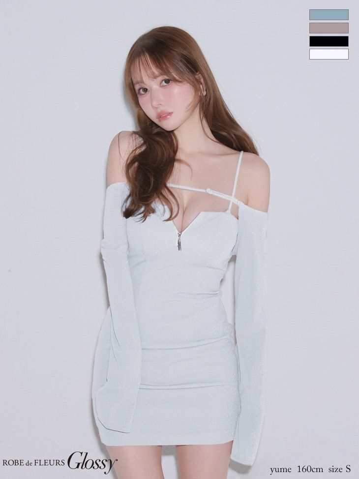 ホワイト [GL4143-BLGY-2601]【ROBE de FLEURS Glossy/ローブド