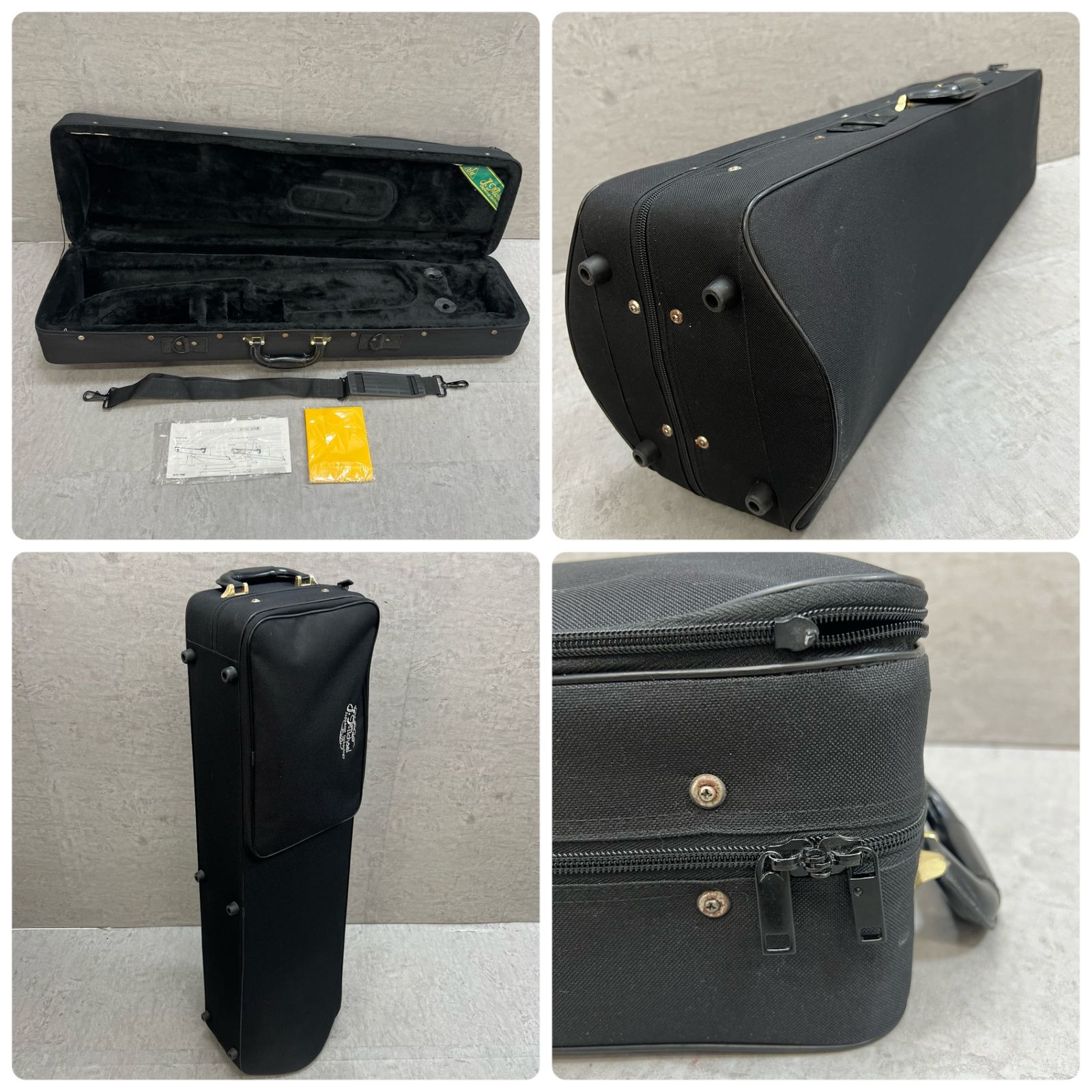 ジェイマイケル テナーバストロンボーン ラッカー セミハードケース 金