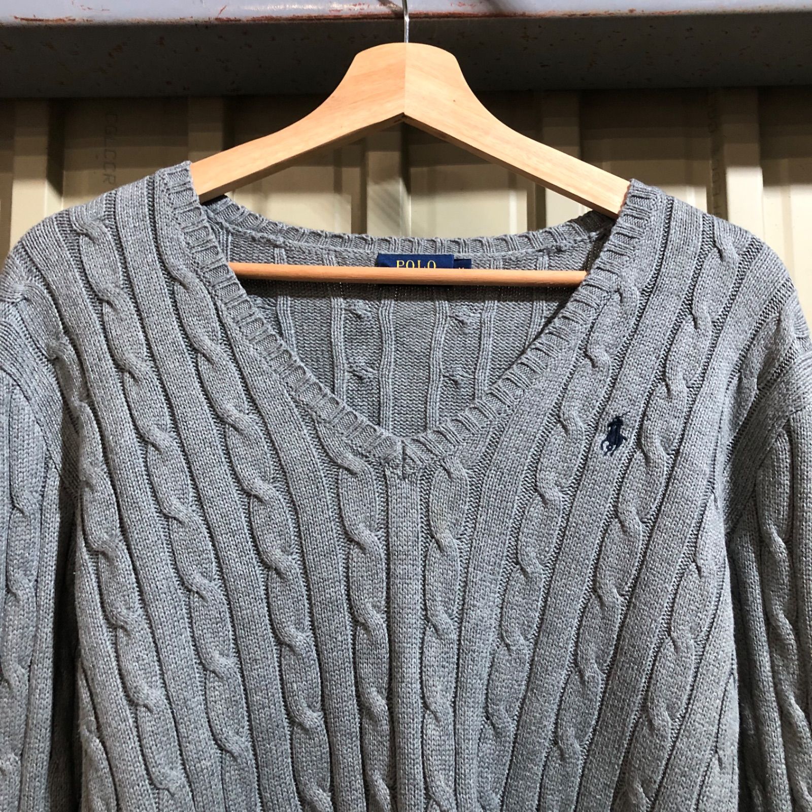 1613 POLO RALPH LAUREN セーター グレー M ポロラルフローレン ニット