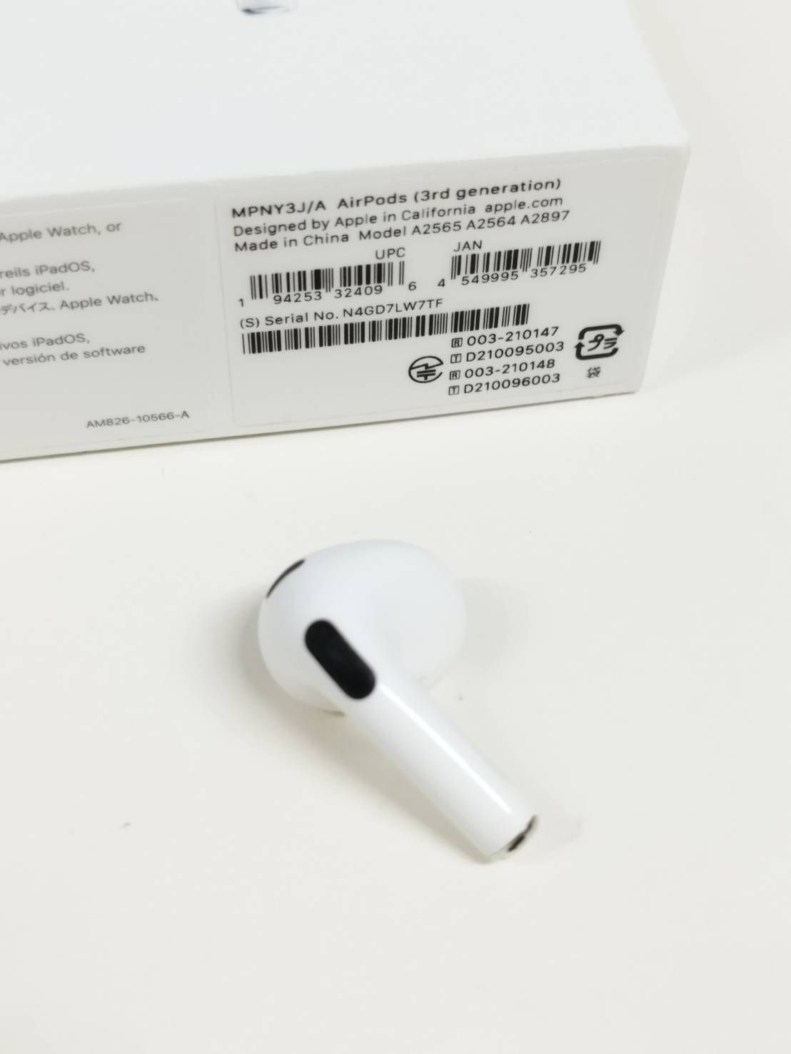 正規品】Apple AirPods 第3世代/A2565/ワイヤレスイヤホン/右耳のみ