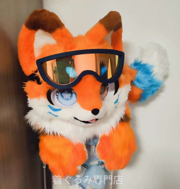 着ぐるみ 制作キット ケモノ ファースーツ　 コスチューム マスク 狐 猫 着ぐるみ ケモノ体 スーツ セット 全頭ヘッド ファースーツ