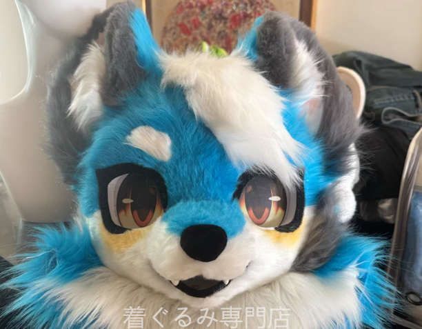 狐 猫 着ぐるみ ケモノ体 スーツ セット 全頭ヘッド ファースーツ ぬいぐるみ マスク コスプレ コスチューム 一点物 A16