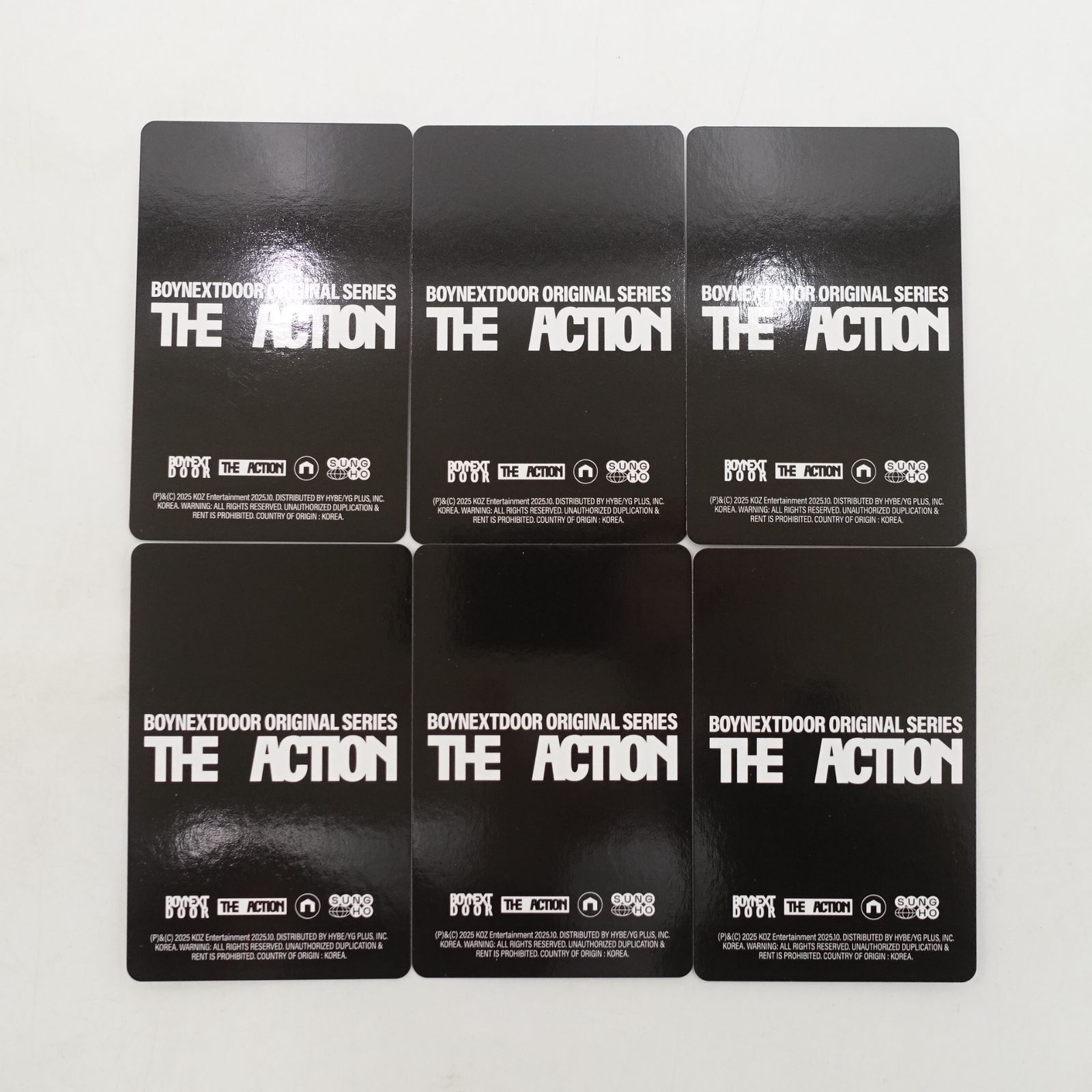 BOYNEXETDOOR ソンホ THE ACTION トレカ フォト カード 6枚セット