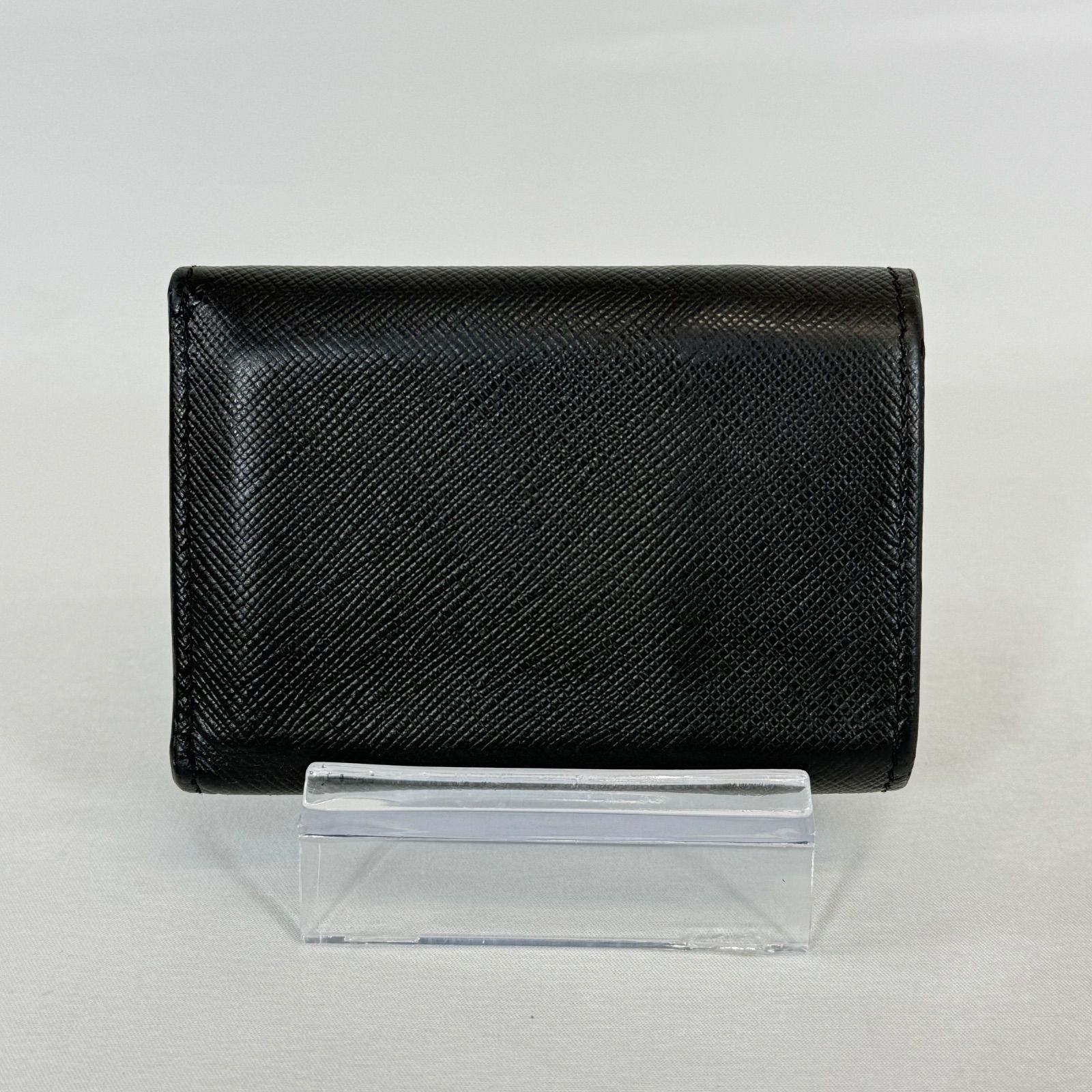 人気・美品】PRADA プラダ サフィアーノ コンパクト ミニウォレット W