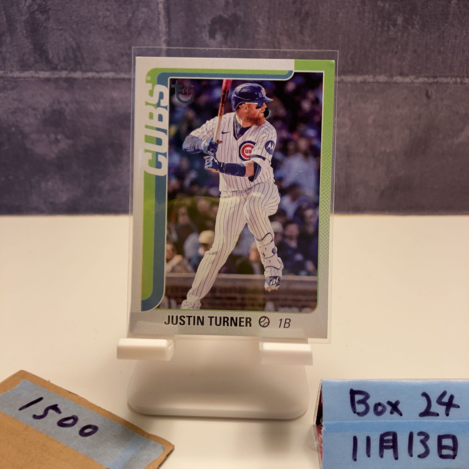 2025 Topps Justin Turner 81/99 Chicago Cubs Green Parallel カード 