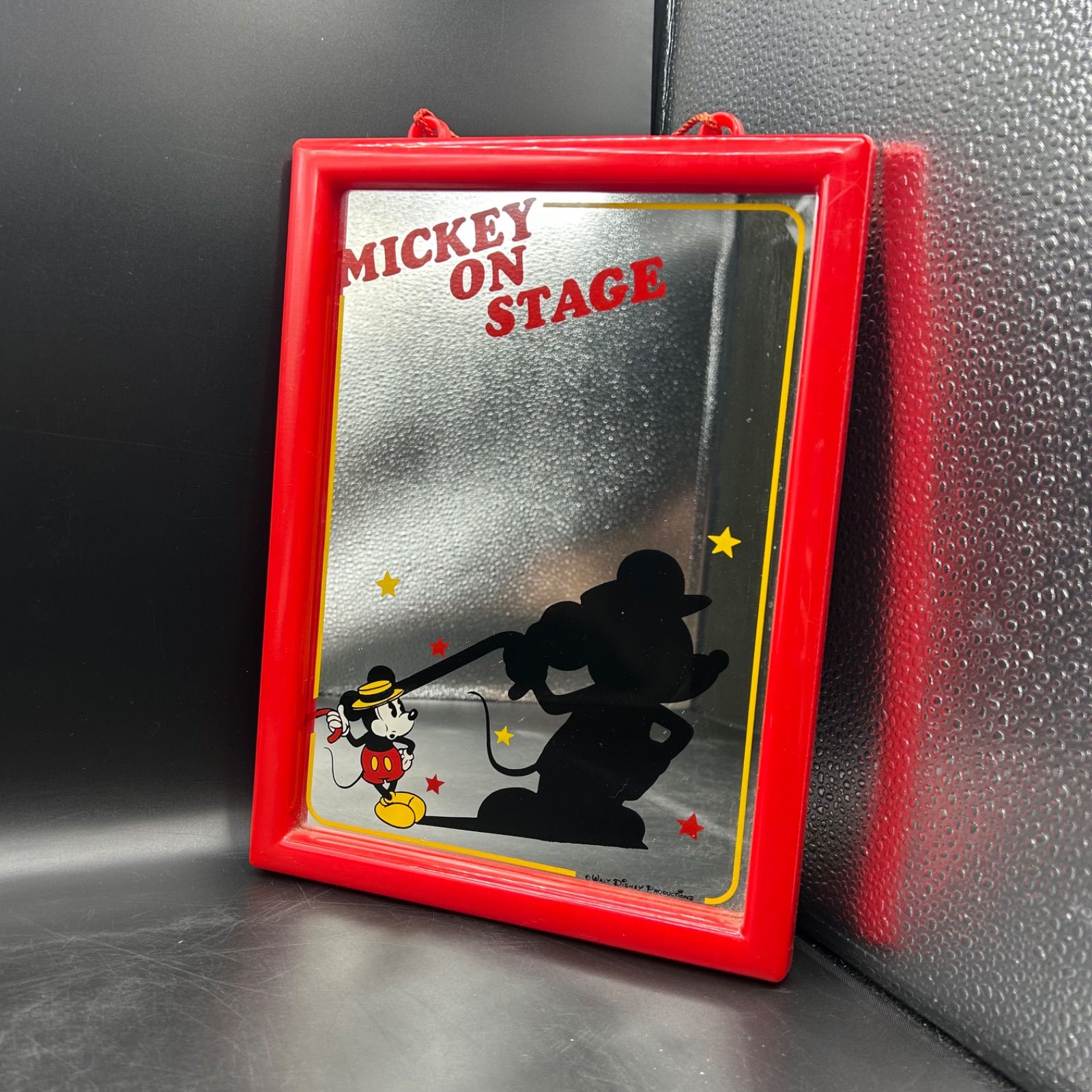 K》レア ミッキーマウス 壁掛け鏡 ミラー ディズニー レトロ - メルカリ