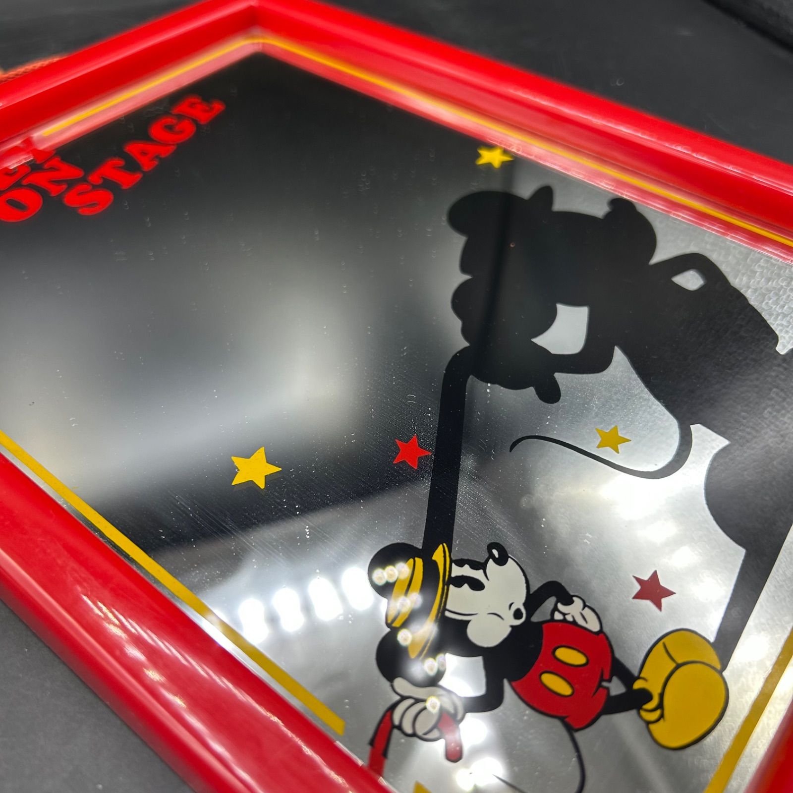 K》レア ミッキーマウス 壁掛け鏡 ミラー ディズニー レトロ - メルカリ