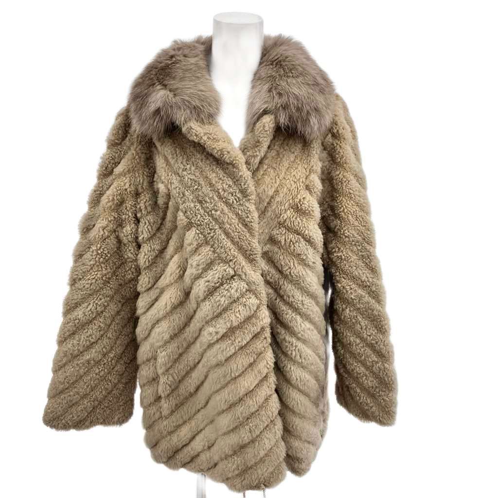 ムーンバット ファー Moonbat fur コート ラム 襟 フォックス ハーフ