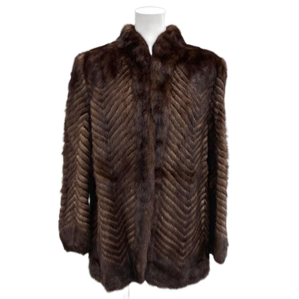 サガミンク SAGA MINK 銀サガ ファーコート ミンク 11 シェブロン