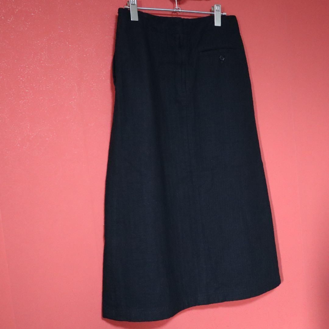 plantation イッセイミヤケ✨️ウール混 スカート Plantation イッセイミヤケ ウール100％ ブラック タック スカート