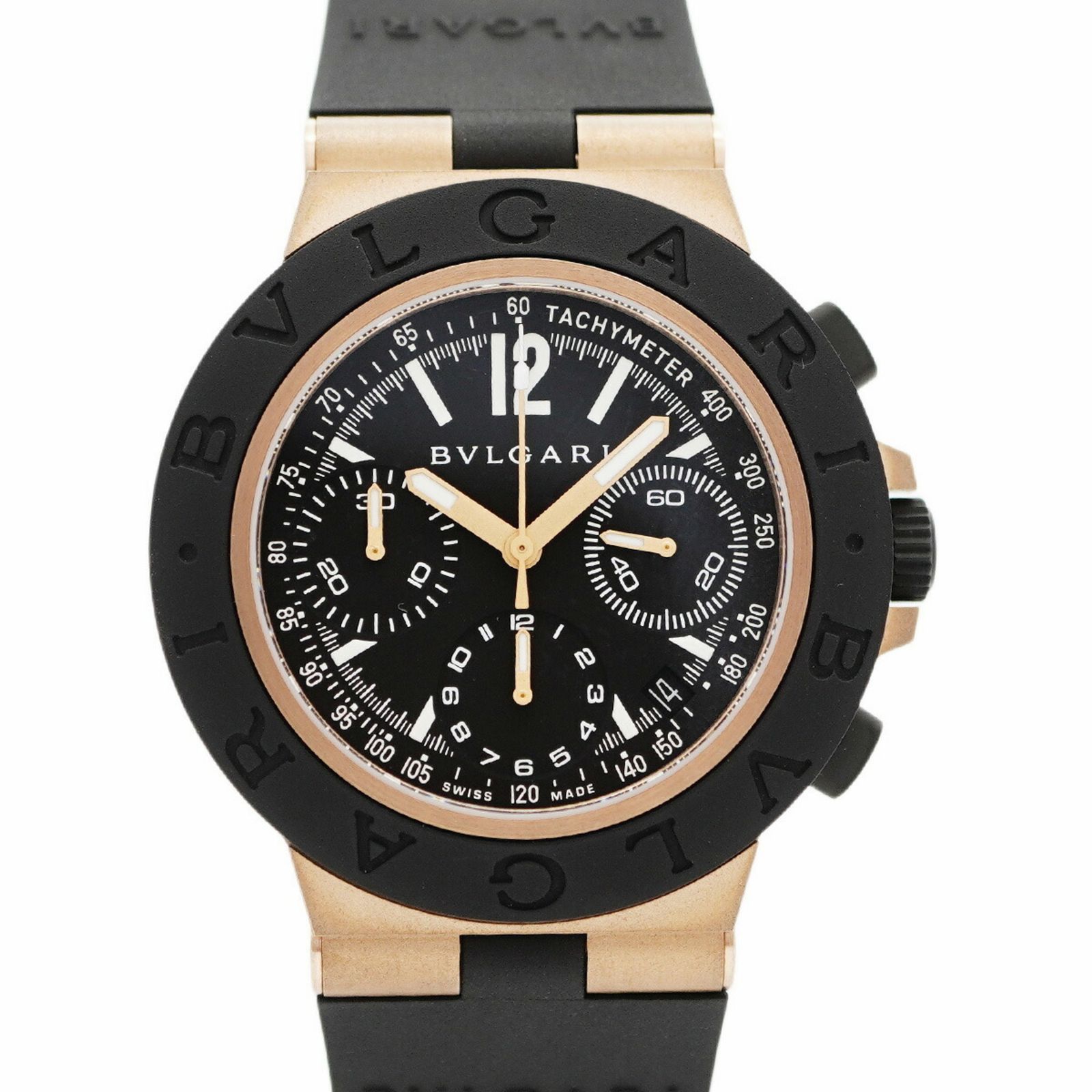 ブルガリ ブルガリ アルミニウム ウォッチ ブロンズ 104242 黒文字盤