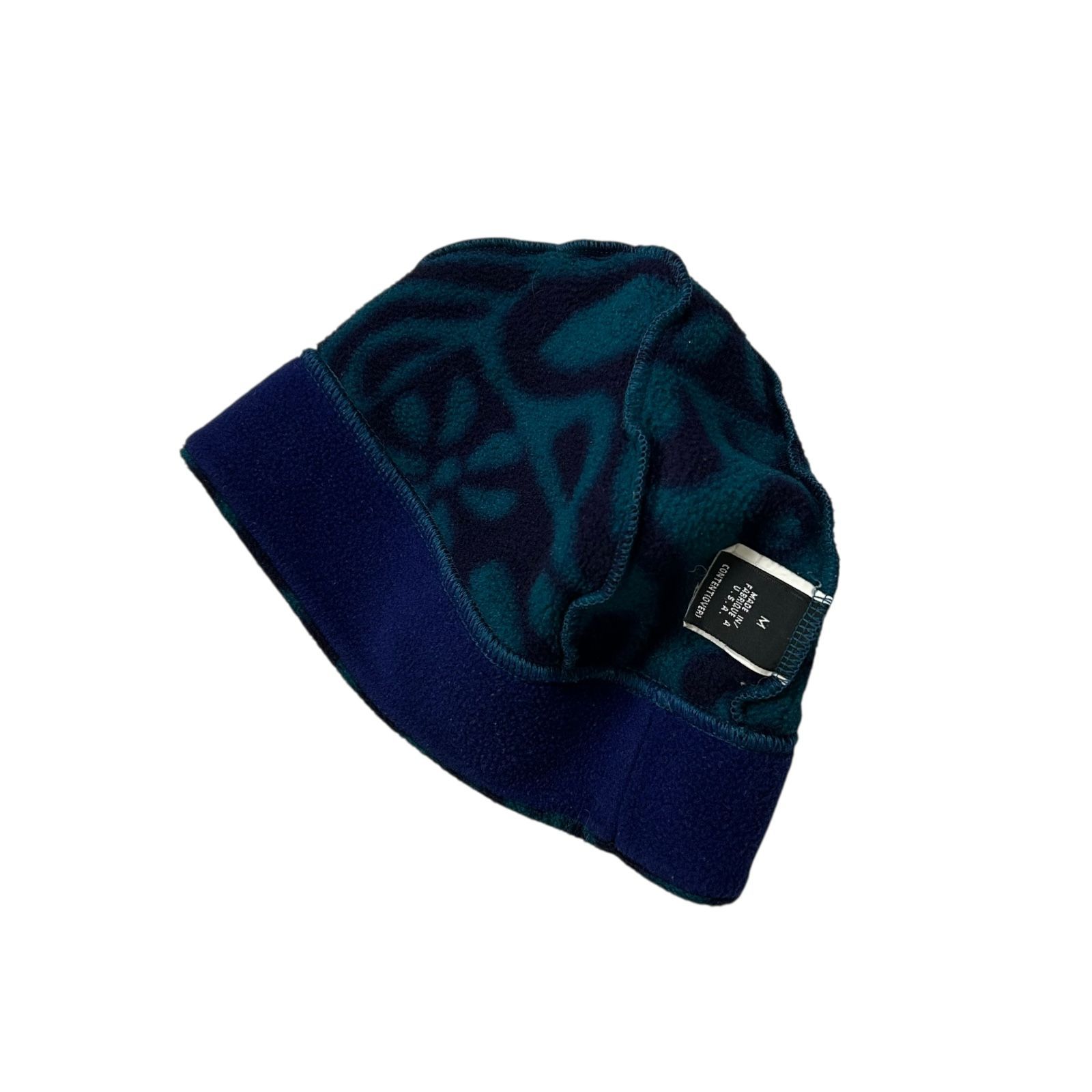 90s Patagonia アブストラクト柄 フリース ビーニー サイズ M アメリカ