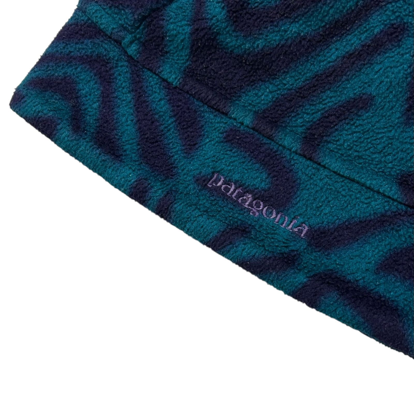 90s Patagonia アブストラクト柄 フリース ビーニー サイズ M アメリカ