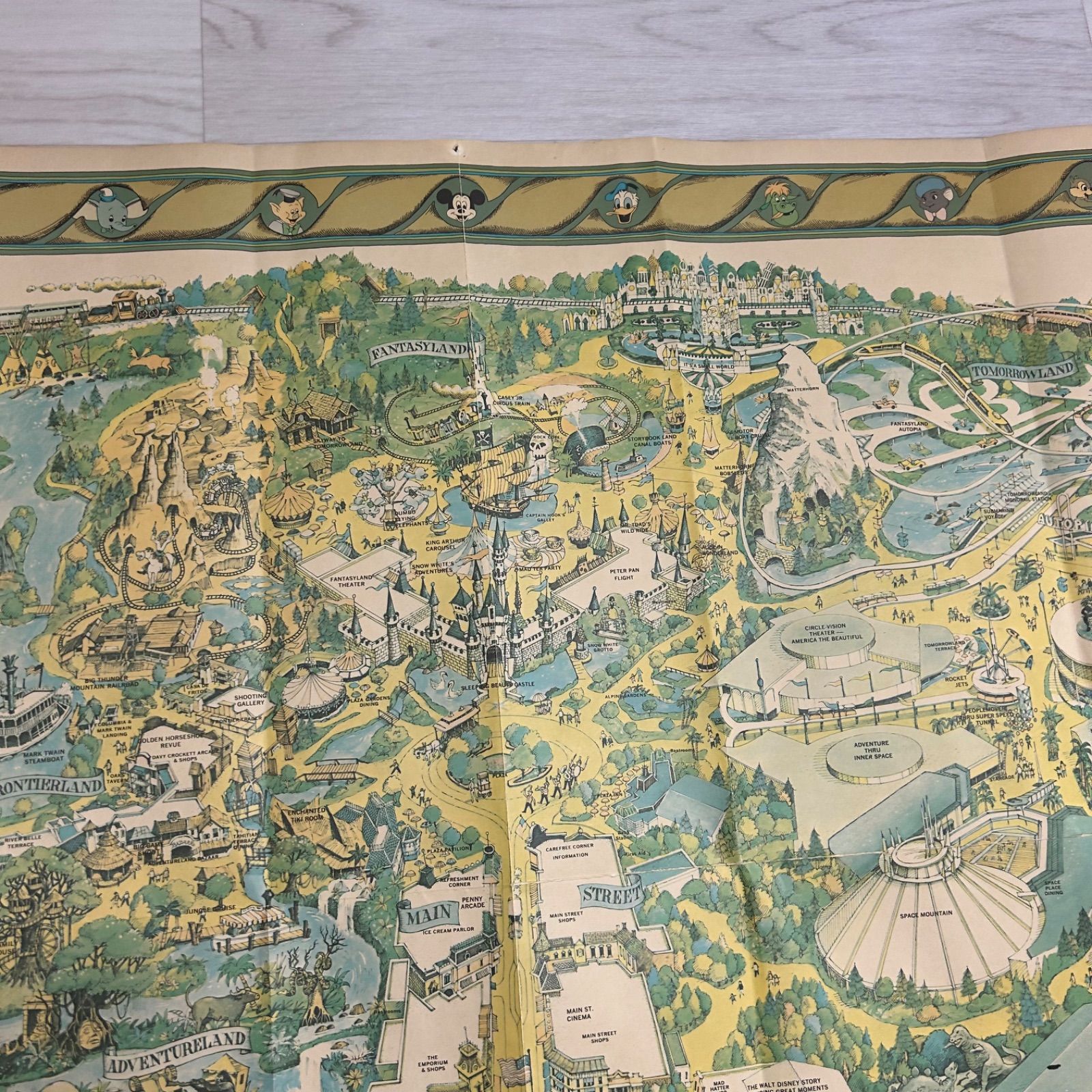 K》レア カリフォルニアディズニーランド 1979年マップ ポスター