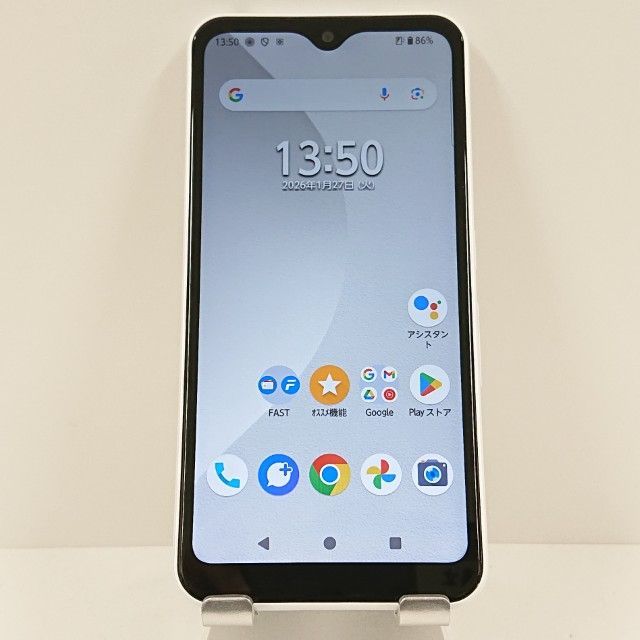 arrows We FCG01 au ホワイト 送料無料 本体 c16650 - メルカリ