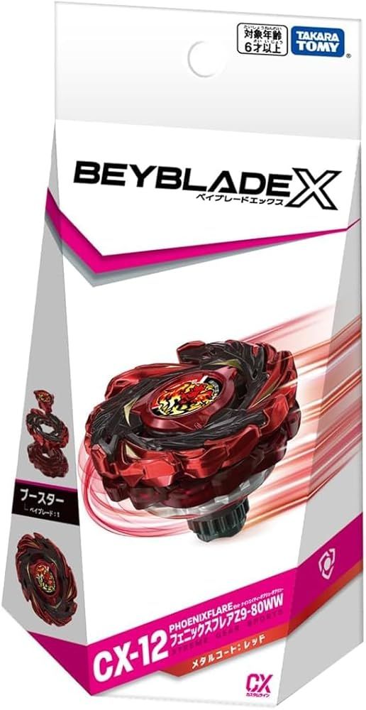 3種セット] ベイブレードX CX-12 フェニックスフレア + BX-42 ラバー