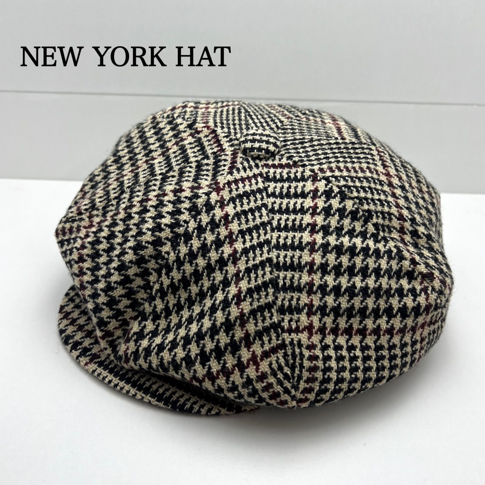 NEW YORK HAT 90s USA vintage NWT Harris Tweed hunting cap L
