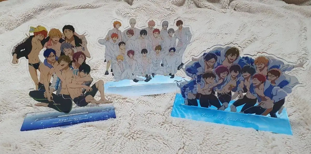 Free! フリー 団体アクリルスタンド 3種 BIG缶バッジ まとめ