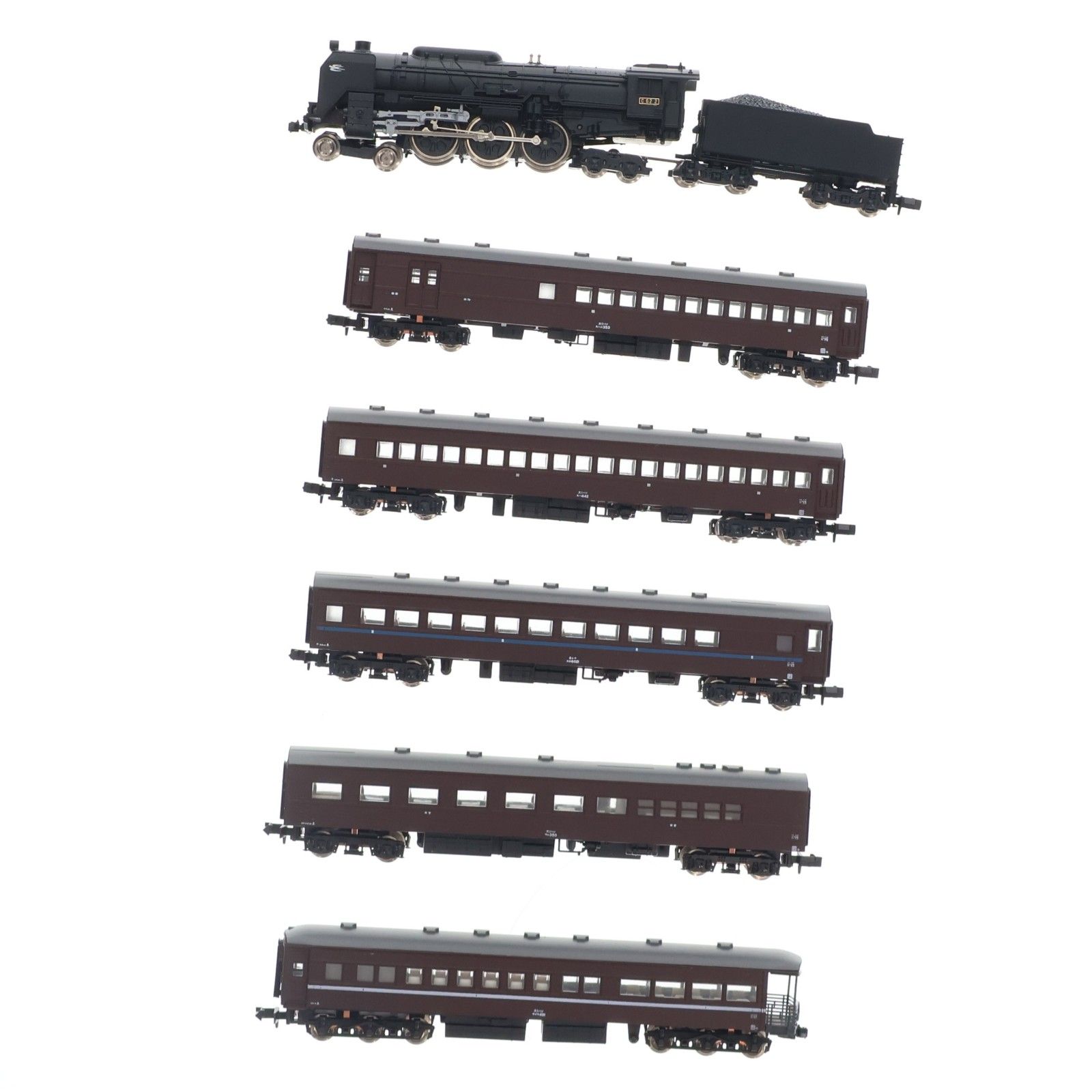 10-100 C62 スハ44系 旧特急形客車 6両セット(動力付き) Nゲージ 鉄道