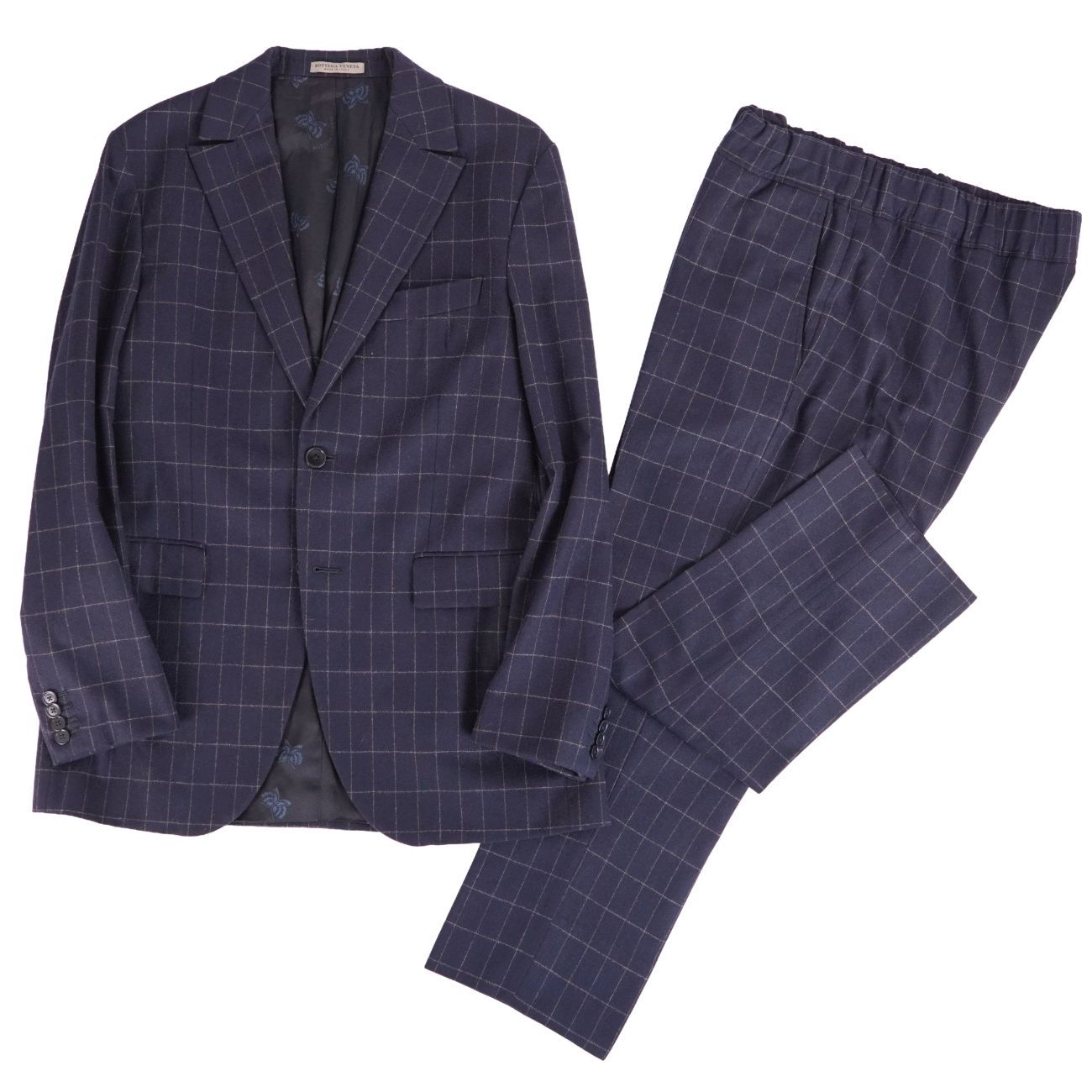 美品 ボッテガヴェネタ BOTTEGA VENETA セットアップ スーツ テー 