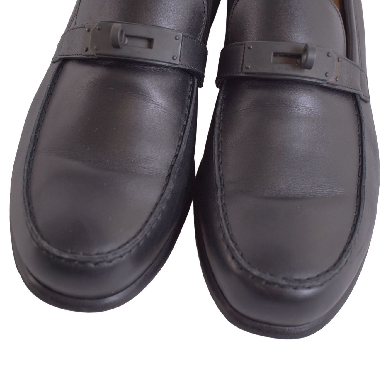 美品 エルメス HERMES ローファー 2011 デスタン モカシン ケリー金